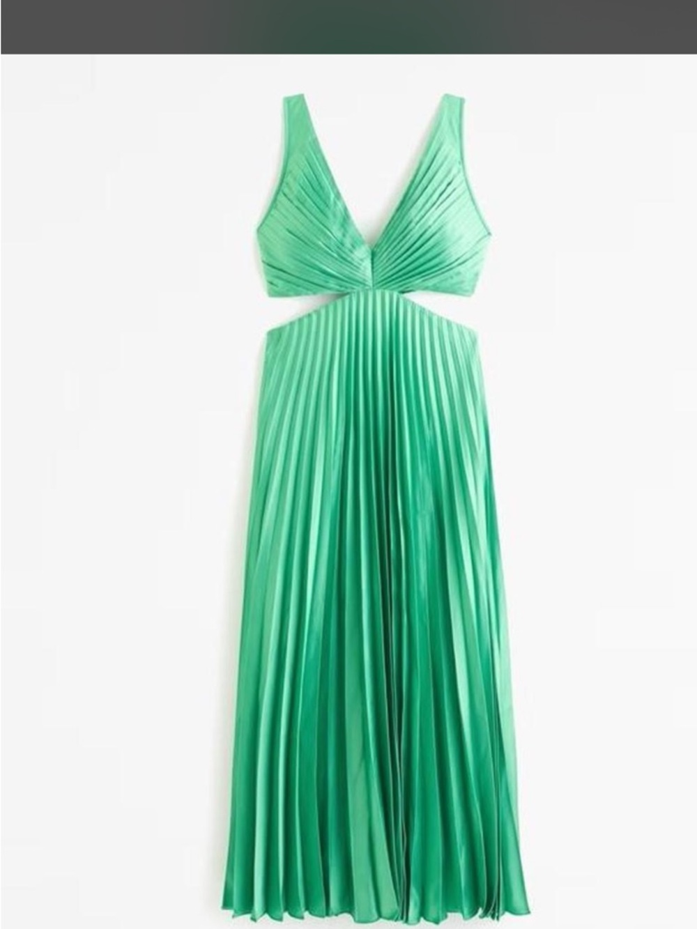 Abercrombie Pleated Cutout Maxi Dress